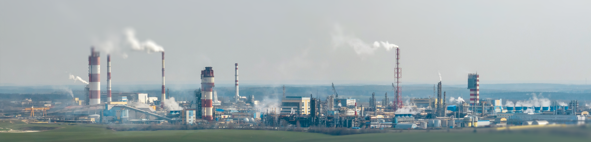 Panoramic Oil Refinery