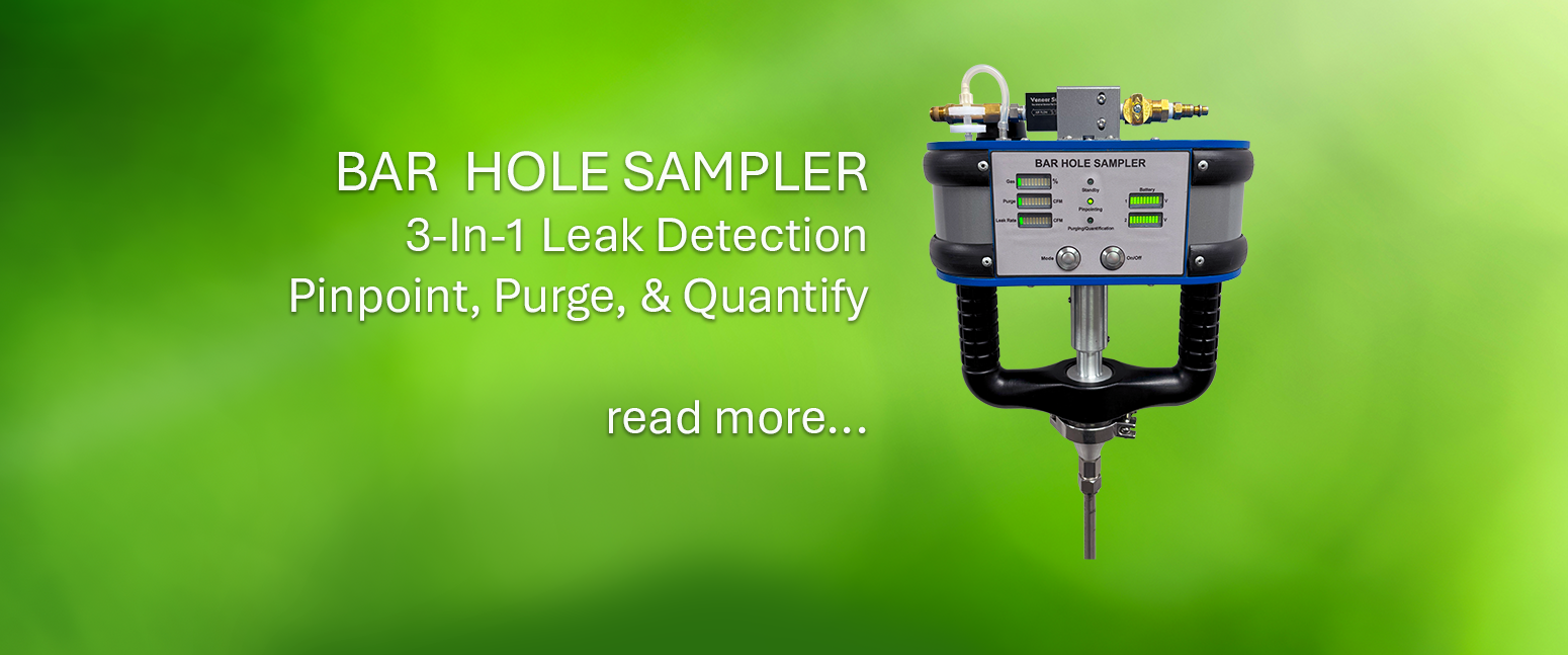 Bar Hole Sampler on green background