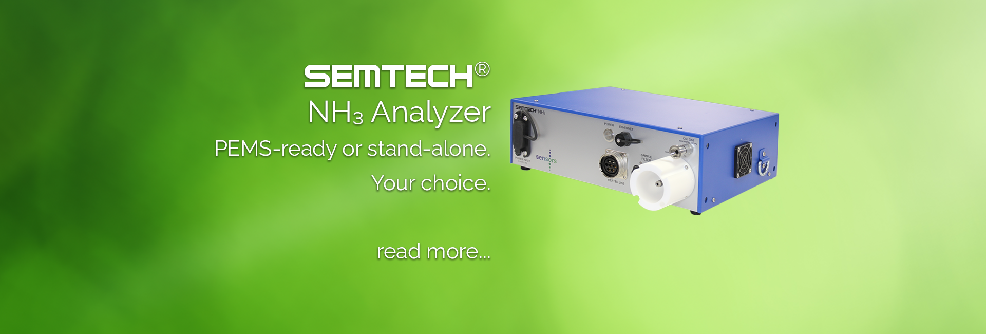 SEMTECH NH3 on green background