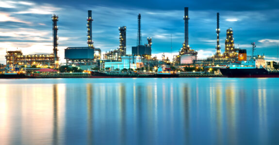 Oil Refinery on the water